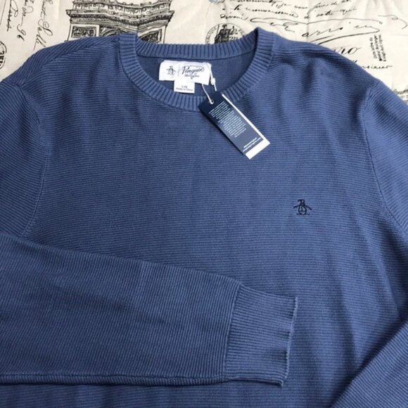 COPY - Original Penguin Ribbed Crew Neck Sweater - Picture 4 of 6